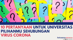 10 Pertanyaan Untuk Universitas Pilihanmu Sehubungan Virus Corona